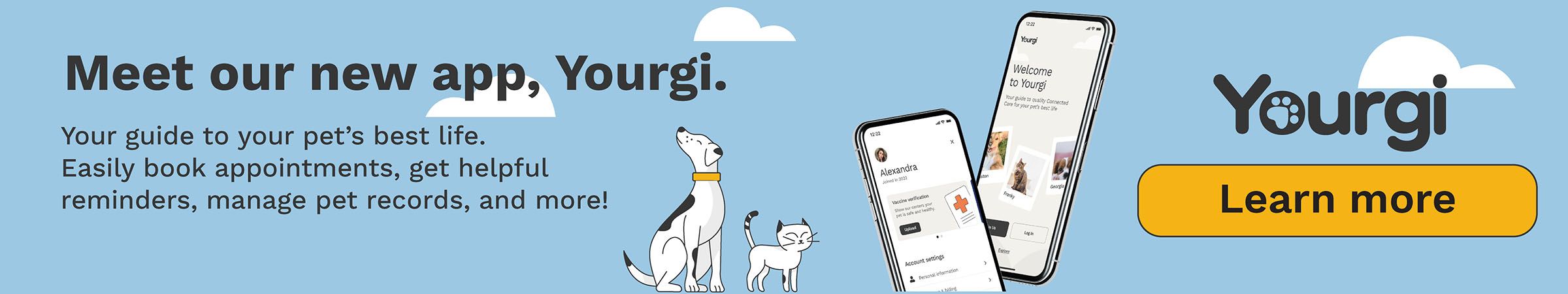Meet our yourgi app banner